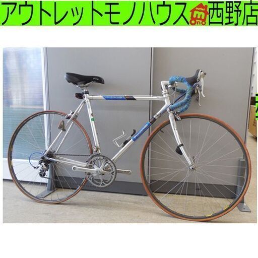 自転車 ジャンク品 ロードバイク ALUMINUM PTA-1500 約500mm ギア シマノ105 パナソニック アルミニウム Panasonic ペイペイ対応 札幌市西区西野