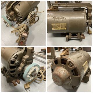 ※値下げしました　工業用ミシン　ブラザーDB2-B755-3　台付き　予備モーター付き 値下げしました 工業用ミシン ブラザーDB2-B755-3 台付き 予備