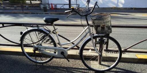 ★安心の自転車店リビルド/リユース車・26インチホームサイクル・白