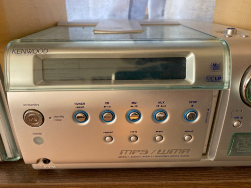 【KENWOOD】CD.MDコンポ動作確認済