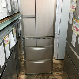 H010 MITSUBISHI 6ドア520L冷蔵庫　MR-E5...