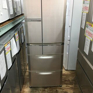 H010 MITSUBISHI 6ドア520L冷蔵庫 MR-E52S-F 年内自社配達無料！
