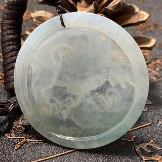 福袋 ネックレス 龍 ドラゴン ミャンマー産 本翡翠 氷ヒスイ 緑色 誕生日プレゼント 鑑別書