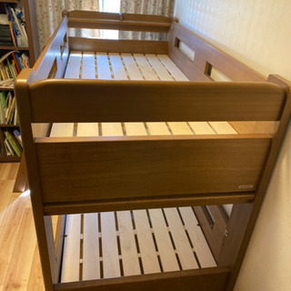 二段ベッド　子供用　配達、設置あり木製　中古品　大人も可　日本製...