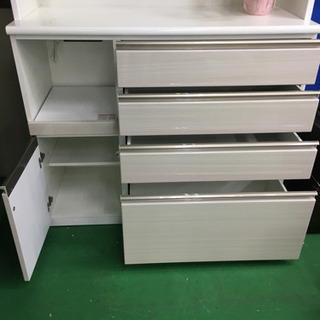 sk0761 ☆中古美品 NITORI ダイニングボード ポスティア120KBWH 2019年