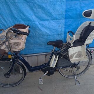 電動アシスト自転車 ブリヂストン アンジェリーノ 3段ギア LEDライト 紺