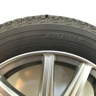 19年製ヨコハマ　アイスガード　iG50プラス　155/65R14 スタッドレスタイヤアルミホイールセット(ほぼ新品)