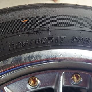 Weds Kranze ウェッズ クレンツェ ERM ゴールドピアス 5H PCD114.3 8J 17インチ 夏タイヤ付き