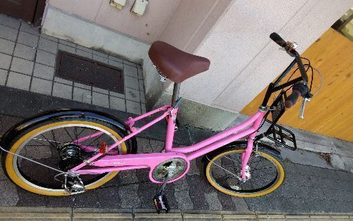 ConabalD'or 20吋コンパクト自転車 外装6段/LEDオート/ピンク