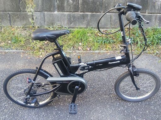 Panasonic　OFFTIME　約8年使用　ブラック　　折り畳める電動アシスト自転車です。