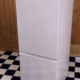 2017年製 AQUA 2ドア冷蔵庫 184L AQR-18F(W)【大きめ2ドア】フラット