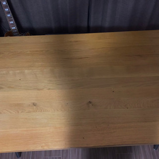 天然木天板テーブル,ウッドxスチール - テーブル