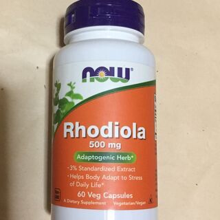 Now Foods  ロディオラ 500 mg 植物性カプセル ...