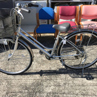 自転車中古 Colorfuldays 外装6段変速 オートライト カゴリアキャリア