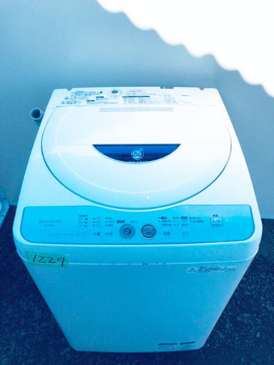 1227番 SHARP✨全自動電気洗濯機✨ES-GE55L-A‼️