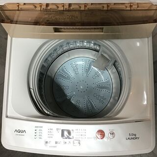 送料無料・設置無料サービス有り】洗濯機 2016年製 AQUA AQW-BK50E 中古
