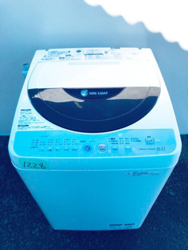 1228番 SHARP✨全自動電気洗濯機✨ES-GE60K-T‼️