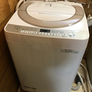 【ネット決済・配送可】シャープ ES-KS70R-N 洗濯機 2...