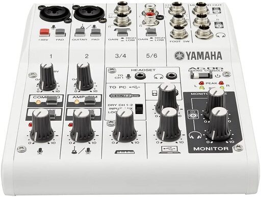 【新品】ヤマハ YAMAHA ウェブキャスティングミキサー オーディオインターフェース 6チャンネル AG06 インターネット配信に便利な機能付き 音楽制作アプリケーションCubasis LE対応