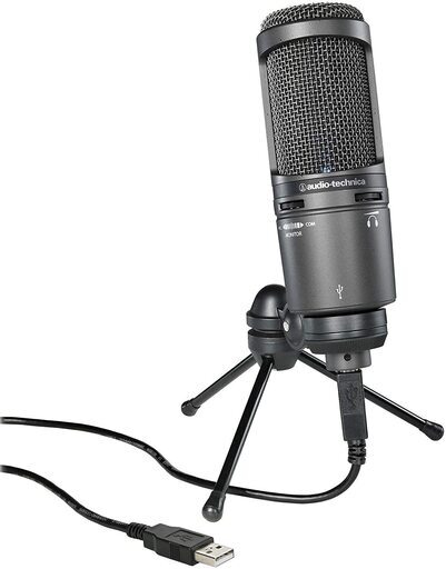 【新品】audio-technica USB マイクロホン AT2020USB+ テレワーク/在宅勤務/生放送 / 録音 / ポッドキャスト / 実況 ブラック