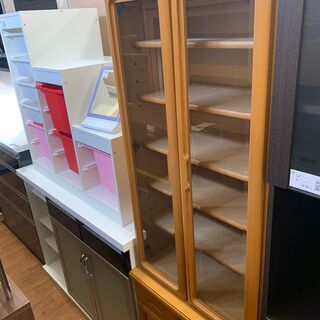 食器棚 2枚扉 ナチュラル
