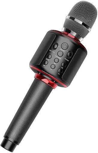 日本限定モデル デュエット 伴奏機能付き ワイヤレスマイク ポータブルスピーカー 高音質 Bluetooth Android Iphoneに対応 Usb充電式 カラオケ