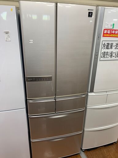 シャープ　6ドア冷蔵庫　465L　2011年製　SJ-XF47T