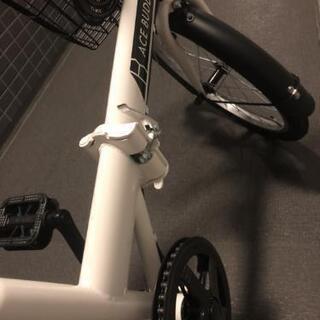 ACE BUDDY ホワイト 折りたたみ自転車 20インチ