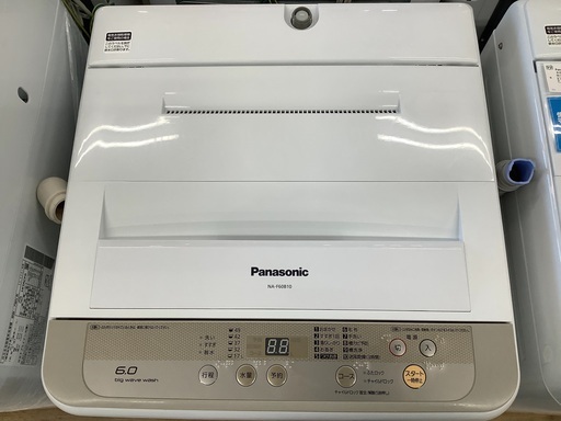 Panasonic（パナソニック） NA-F60B10 全自動洗濯機販売中です!! 安心の1年保証付き!!