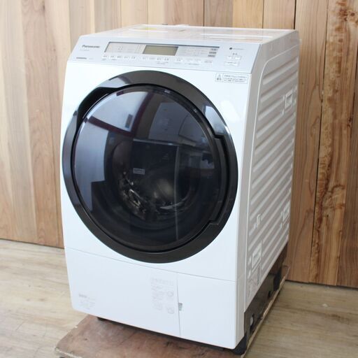 店R515)【美品】パナソニック ななめドラム洗濯乾燥機 11kg 右開き NA-VX800AR 自動投入 2020年製 クリスタルホワイト