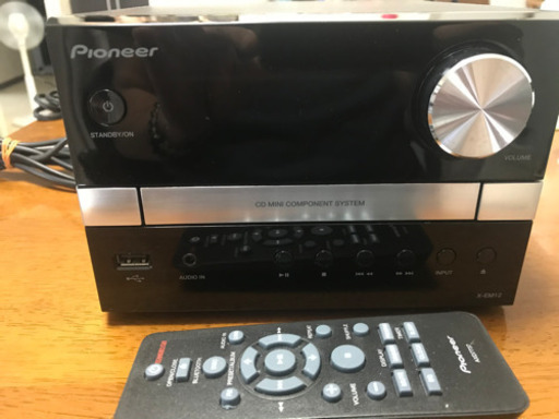 ミニコンポ　パイオニア　X-EM12 本体とリモコン　美品