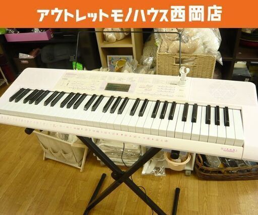 CASIO 光ナビゲーション キーボード 61鍵盤 スタンド付き LK-115 400音色 リズム100 西岡店