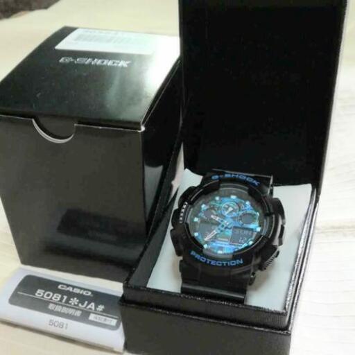 G-SHOCK 100CB 1AJF  文字盤ブルーカモフラージュ柄