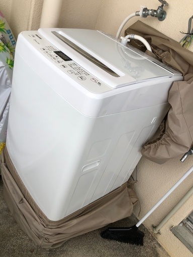 ハイセンス 全自動洗濯機 7.5kg 最短10分洗濯 ガラスドア ホワイト/ホワイト HW-G75A