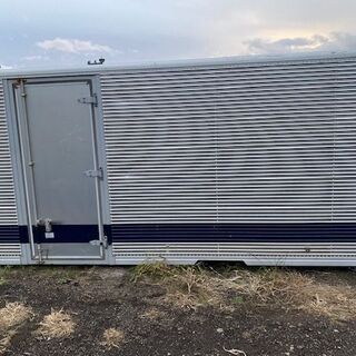 間仕切り付き【希少】2トン箱 コンテナ 物置 倉庫 アルミ箱 格安提携先