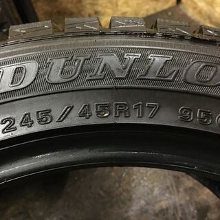 DUNLOP WINTER MAXX WM01 245/45R17 17インチ スタッドレス 4本 2014年 