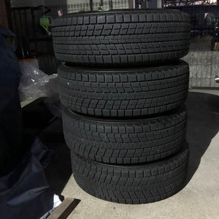 手渡しのみ　京都発　バリ山　スタッドレス　アルファード　エスティマ　　エルグランド　エリシオン 215/65r16 ダンロップ