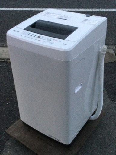 中古　2018年製　4.5kg  洗濯機　幅54　　奥行54　　高さ94　 （ｃｍ）　全自動洗濯機
