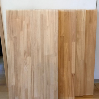 無垢材　木材　パネル　4枚　72cm x 40cm x 1.5cm