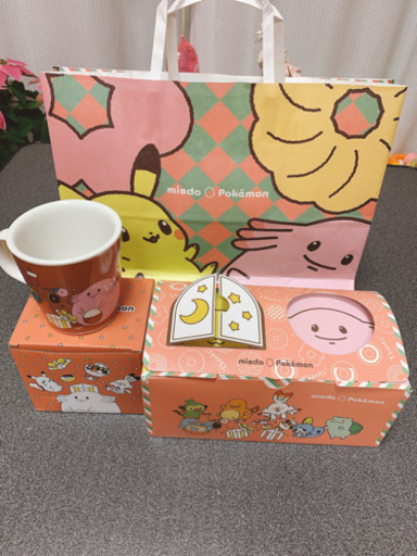 未使用 ミスタードーナツミスドポケットモンスターポケモン ブラウン茶色マグカップ 紙袋 箱セット みくママ 長後のその他の中古あげます 譲ります ジモティーで不用品の処分