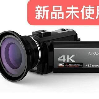 新品・未使用  ポータブル4K 48MP WiFiデジタルビデオカメラ