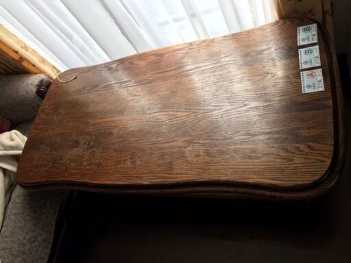 超豪華一枚板 国産天然木 リビングテーブル ローテーブル 見事な木目の座卓 自然無垢