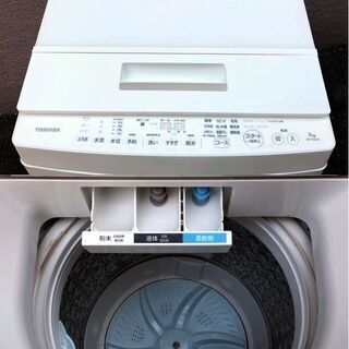 ㉙【6ヶ月保証付】18年製 美品 東芝 7kg 全自動洗濯機 ZABOON AW-7D6【PayPay使えます】