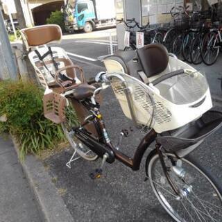 子供乗せ中古自転車１２３２　ブリヂストン　アンジェリーノ　２２×２６インチ　３段ギヤ　LEDオートライト　アルミフレーム　幼児２人同乗可能タイプ　