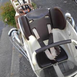 子供乗せ中古自転車１２３２　ブリヂストン　アンジェリーノ　２２×２６インチ　３段ギヤ　LEDオートライト　アルミフレーム　幼児２人同乗可能タイプ　