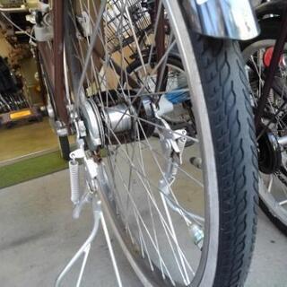 子供乗せ中古自転車１２３２　ブリヂストン　アンジェリーノ　２２×２６インチ　３段ギヤ　LEDオートライト　アルミフレーム　幼児２人同乗可能タイプ　