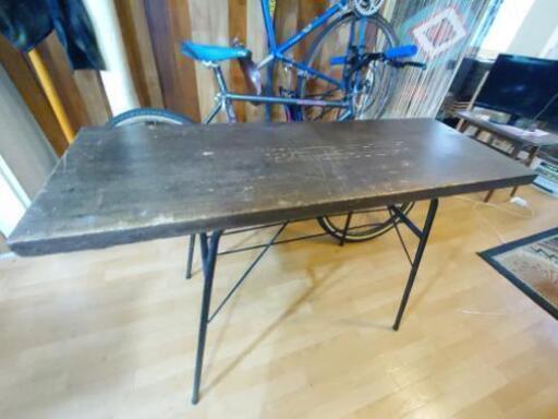 期間限定SALEヴィンテージ レトロ テーブル 作業台 ８０年代 DIY インダストリアル 工業
