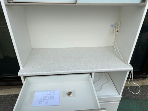 ニトリ　レンジボード　白　ホワイト　コパン　100サイズ　 食器棚　キッチン nitori-net_4720530