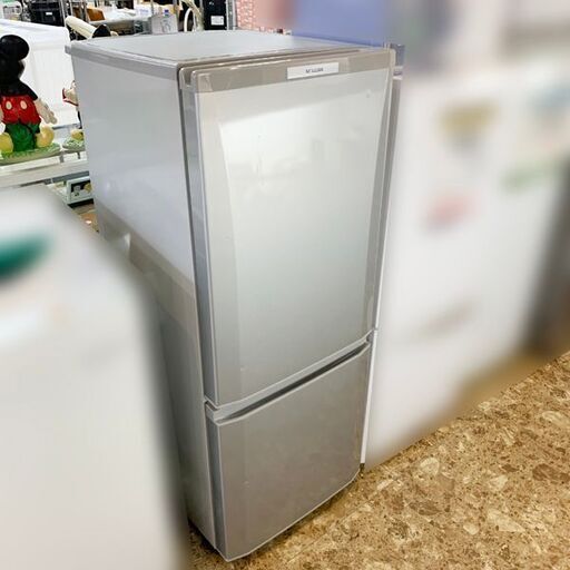 【札幌市内 当方指定日無料配送】MITSUBISHI/三菱  ノンフロン冷凍冷蔵庫 MR-P15W-S 2013年製