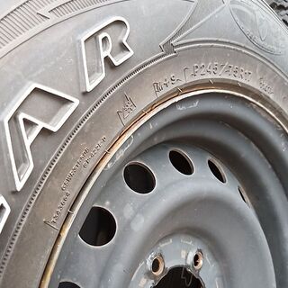 FJクルーザー純正鉄ホイール　4本セット　タイヤ245/75R17 2016年製 FJクルーザー純正鉄ホイール 4本セット タイヤ245/75R17 2016年製
